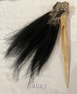16 Papua New Guinea Cassowary Ceremonial Bone Dagger & Feathers