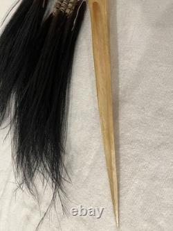 16 Papua New Guinea Cassowary Ceremonial Bone Dagger & Feathers