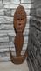 18.5 Papua New Guinea Hand Carved Wood withCowrie Shell Eyes Suspension Food Hook