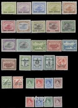 1917-37, Papua 9 Issues, Surch On Lakatoi, Jubilee, Coronation Nh, Sc. #74/121