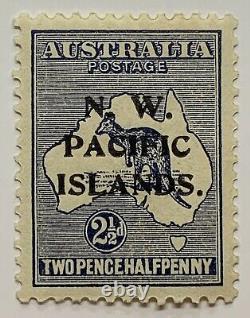 1919 New Guinea Stamp Sg 107 Mint Hinged Kangaroo And Map Nw Pacific Overprint