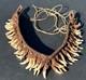 1950s 1960s Old Papua New Guinea Ceremonial Dogs Fang Necklace 62 Canine Teeth
