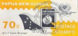 1973 Papua New Guinea INTERPEX Exhb Telecom booklet & TAA ad 1st pg RED MISSING