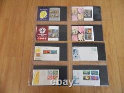 1974 To 1983 PAPUA NEW GUINEA ALBUM OF STAMP PACKS and FDI'S IN VERY GOOD COND