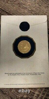 1975 100 Kina Gold Proof Coin Papua New Guinea