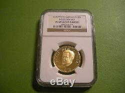 1975 Papua New Guinea. 900 Gold 100 Kina. 2769 oz. NGC PF69 Ultra Cameo