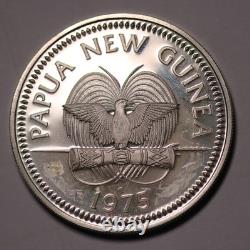 1975 Papua New Guinea PNG 10 Kina Silver (1.2372oz) Proof Coin KM# 8a