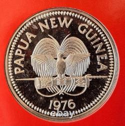 1976 Papua New Guinea Bird of Paradise 10 Kina 41.6g Silver (. 925) coin