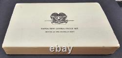 1976 Papua New Guinea Proof Coin Set 10 & 5 Kina. 925 Silver Coins 69.2g