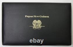 1977 Papua New Guinea Queen Elizabeth II Jubilee SILVER Coin + Stamps with COA