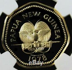 1978 Gold Papua New Guinea 100 Kina Butterfly Coin Ngc Proof 68 Ultra Cameo