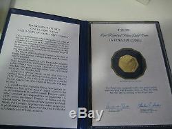 1978 Papua New Guinea 100 Kina Proof Gold Coin with Certs