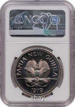 1979 FM Papua New Guinea Toned 5 Kina NGC MS68 DPL Top Pop Rare! Tiny Mint 1366