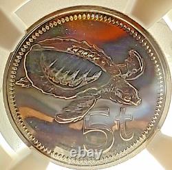 1980-FM (U) Papua New Guinea 5 Tofa NGC MS 69 DPL Top Pop! Low Mintage 1120