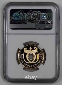 1983 Fm Papua New Guinea Bank Anniversary G100k Gold Ngc Pf 70 Pop 1/0 (055)