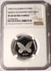 1992 Papua New Guinea Queen Alexandra Butterfly 9.57 g Platinum K100 NGC PF 69