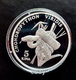 1998 Kina Python Papua New Guinea Silver