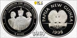 1998 Papua New Guinea 5 Kina Investiture of Prince Charles Silver PCGS PR70 DCAM