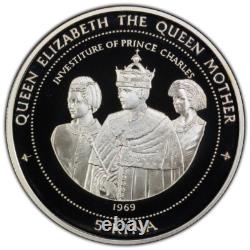 1998 Papua New Guinea 5 Kina Investiture of Prince Charles Silver PCGS PR70 DCAM