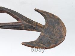 19th C. Papua New Guinea Sepik River Food Hook Tribal Artifact Oceanic PNG