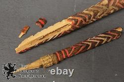 2 Adze + Pick Papua New Guinea & Ceremonial Axe Holder Tool Primitive Tribal Vtg