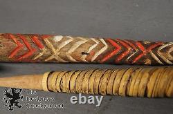 2 Adze + Pick Papua New Guinea & Ceremonial Axe Holder Tool Primitive Tribal Vtg