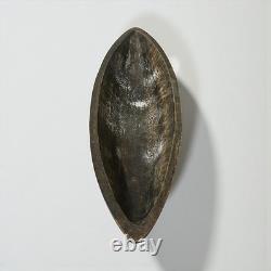 20 Long Papua New Guinea Bowl Carved Wood Feast Ceremonial Bowl & Dried Fruits