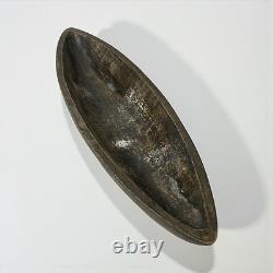 20 Long Papua New Guinea Bowl Carved Wood Feast Ceremonial Bowl & Dried Fruits