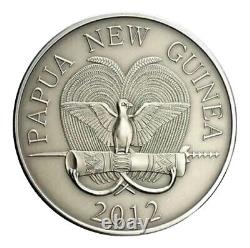 2012 Papua New Guinea 5 Kina Spiny Anteater 1 Oz. 999 Silver Coin & Diamonds