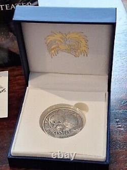 2012 Papua New Guinea 5 Kina Spiny Anteater 1 Oz. 999 Silver Coin & Diamonds