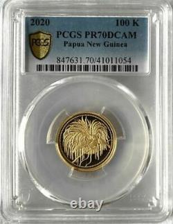2020 PCGS PR70DCAM Papua New Guinea Gold Coin