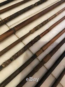 21 Antique Tribal Bamboo Hunting fishing Spears Papua New Guinea REDUCED