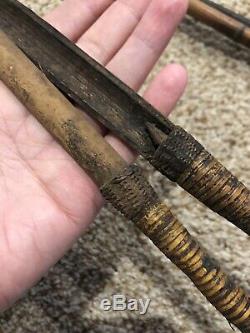 21 Antique Tribal Bamboo Hunting fishing Spears Papua New Guinea REDUCED