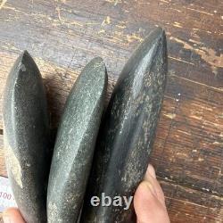 3 Good OLD Papua New Guinea Sepik River Stone Axe Adze Heads Oceanic Tribal Art