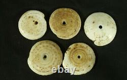 5 Old Toea shell currency from Papua New Guinea Papuan traditional money SET 1