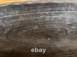 57cm Long Papua New Guinea Massim Intricately Carved Wooden Ceremonial Bowl