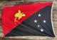 6 feet long original antique vintage Papua New Guinea flag, us ww2 connection