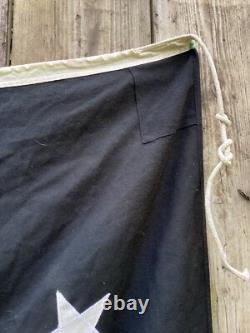 6 feet long original antique vintage Papua New Guinea flag, us ww2 connection