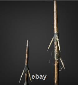 A Pair of Old Papua New Guinea Harpoons/ Spears Miiddle Sepik River Tribal