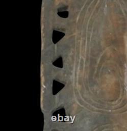 A Stone Carved. Unpigmented Kidney Shape Lumi People Torricelli Papua New PNG