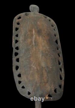 A Stone Carved. Unpigmented Kidney Shape Lumi People Torricelli Papua New PNG