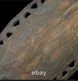 A Stone Carved. Unpigmented Kidney Shape Lumi People Torricelli Papua New PNG