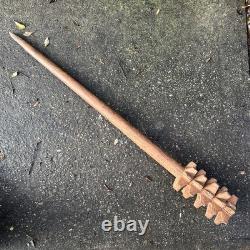 A good OLD Papua New Guinea Mace Head fighting Club Oceanic Tribal Art