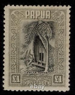 AUS Papua (BNG) GV SG145, £1 black & olive-grey, M MINT. Cat £275