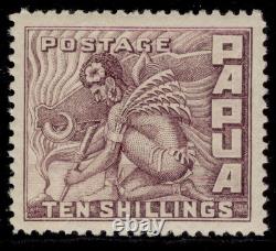 AUS Papua (British New Guinea) GV SG144, 10s violet, NH MINT. Cat £150