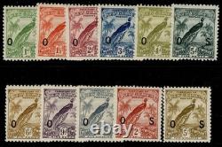 AUSTRALIA New Guinea GV SG O31-O41, 1931 complete set, LH MINT. Cat £225