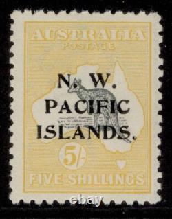AUSTRALIA New Guinea GV SG92, 5s grey & yellow, NH MINT. Cat £80+