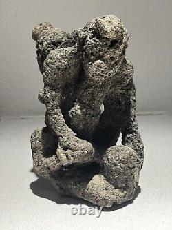 Abstract Sculpture In Volcanic Stone Papua New Guinea