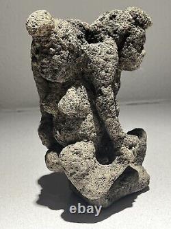 Abstract Sculpture In Volcanic Stone Papua New Guinea
