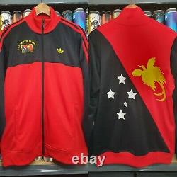 Adidas Mens Medium Papua New Guinea Tracksuit Jacket Track Top Vintage Rare